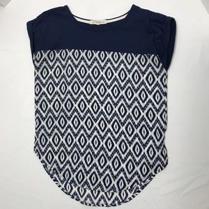 Rewind sz. Small Blue diamond design R-17